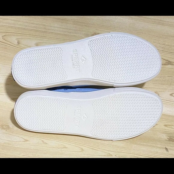 Sperry Top Sider Blue Canvas Lace Up Sneakers 9.5 - Picture 8 of 8
